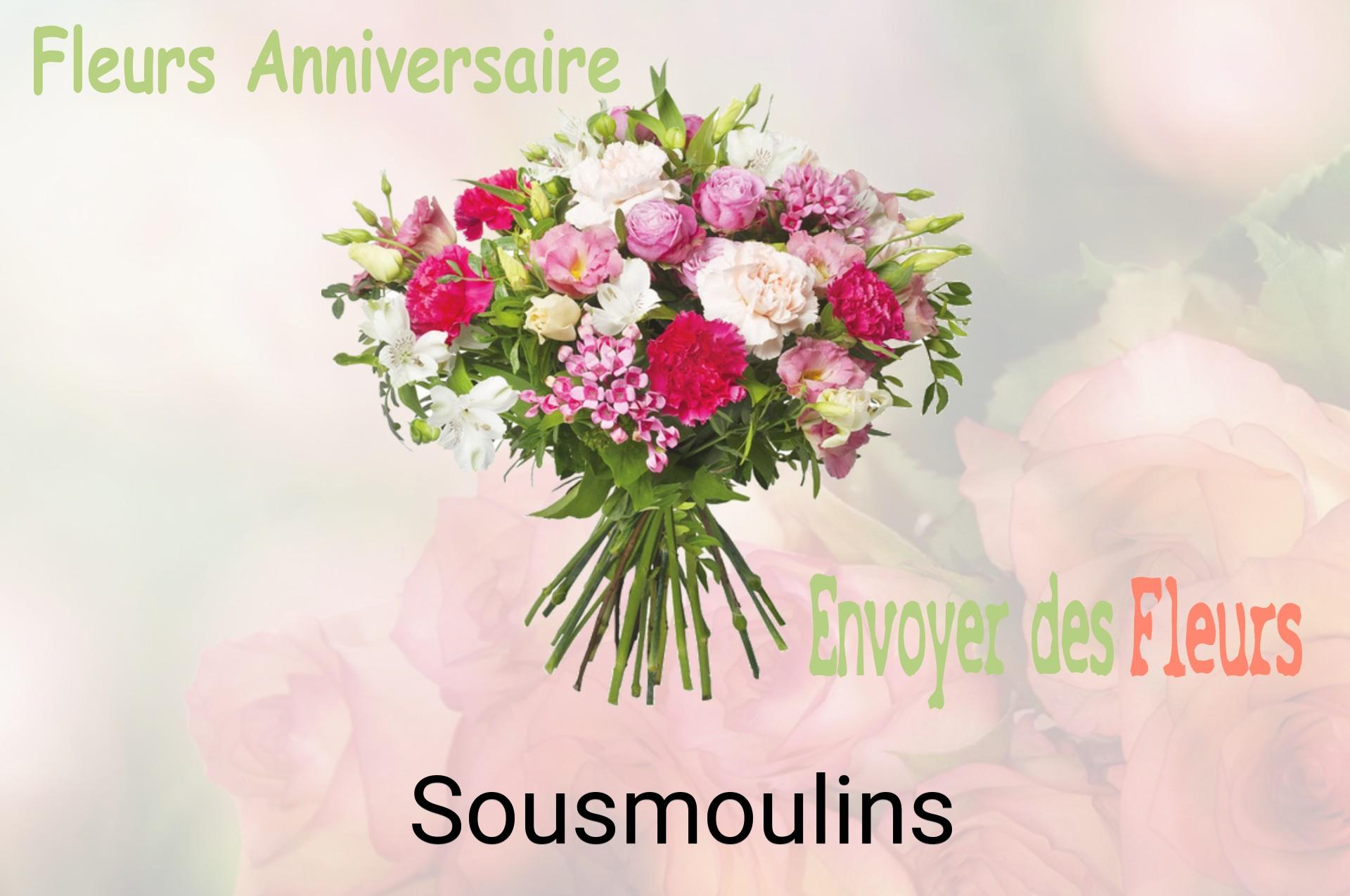 Bouquet de fleurs d’anniversaire livré à Sousmoulins